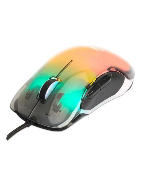 MOUSE MANHATTAN OPTICO 190381 INALAMBRICO USB-A 12800 DPI TRANSPARENTE