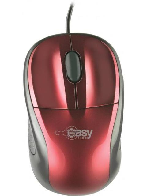 MOUSE PERFECT CHOICE OPTICO EASY LINE 993315 ALAMBRICO USB 1000DPI ROJO
