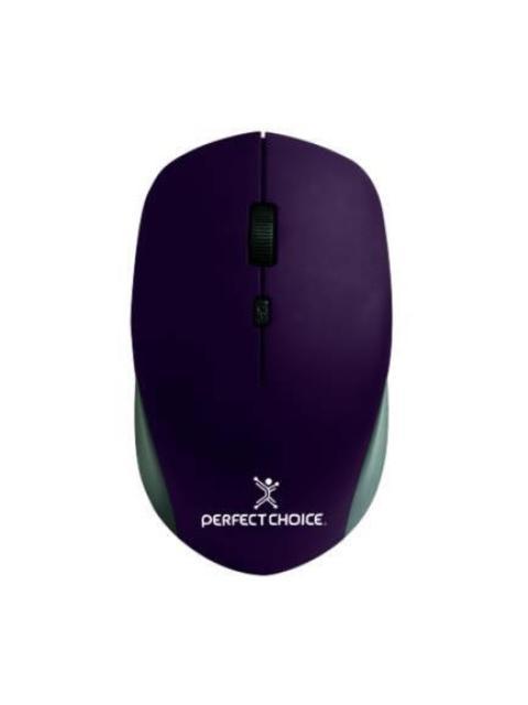 MOUSE PERFECT CHOICE OPTICO PC-045113 INALAMBRICO USB 2200DPI MORADO