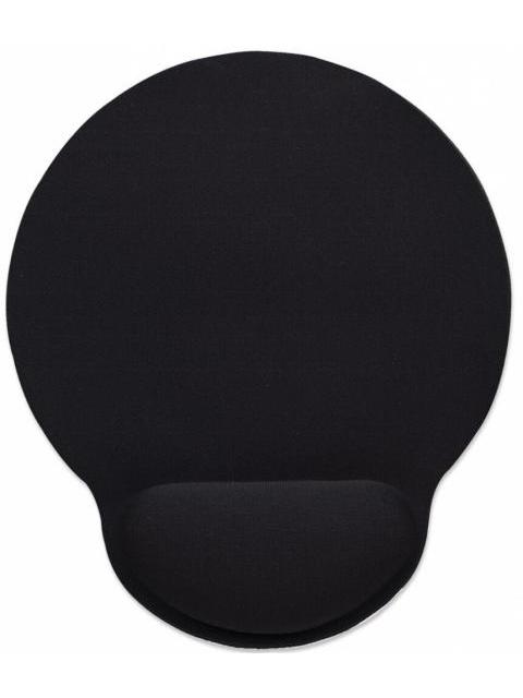 MOUSEPAD MANHATTAN CON DESCANSA MUNECAS 20X24CM GROSOR 4MM NEGRO