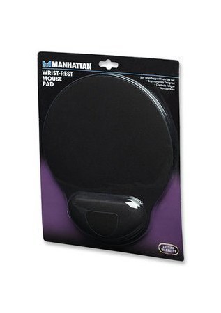 MOUSEPAD MANHATTAN CON DESCANSA MUNECAS 20X24CM GROSOR 4MM NEGRO - Image 3