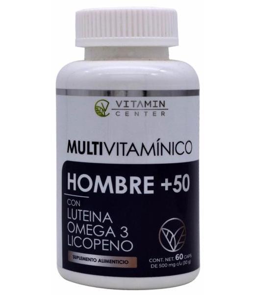 MULTIVITAMINICO HOMBRE 50 MAS 60 CAP VITAMIN CENTER