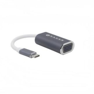 NACEB ADAPTADOR USB C MACHO - VGA HEMBRA GRIS-BLANCO