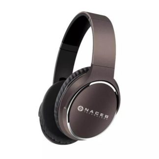 NACEB AUDIFONOS CON MICROFONO FORNAX BLUETOOTH INALAMBRICO 3.5MM NEGRO-MARRON