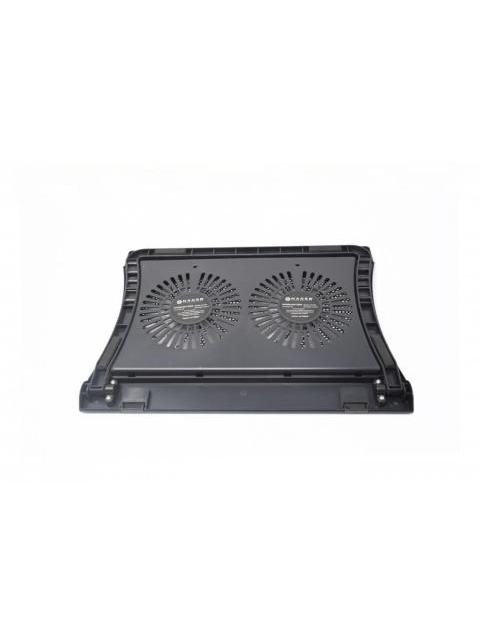 NACEB BASE ENFRIADORA PARA LAPTOP CON 2 VENTILADORES DE 1200RPM NEGRO