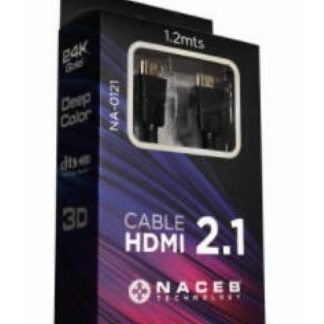 NACEB CABLE HDMI 2.1 MACHO - HDMI 2.1 MACHO 8K 60HZ 1.2 METROS NEGRO