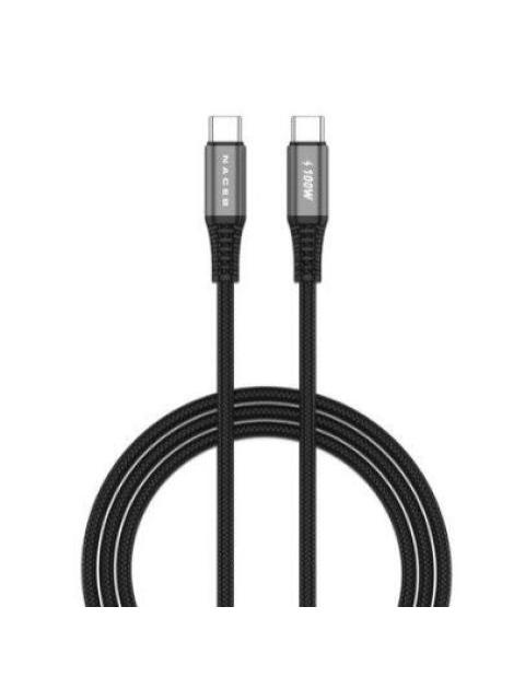 NACEB CABLE USB-C MACHO - USB-C MACHO 1 METRO
