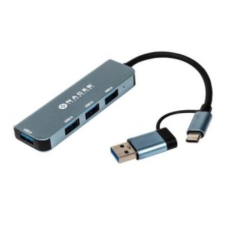 NACEB HUB USB-A - USB-A 3.0 USB-C 5 GBIT-S