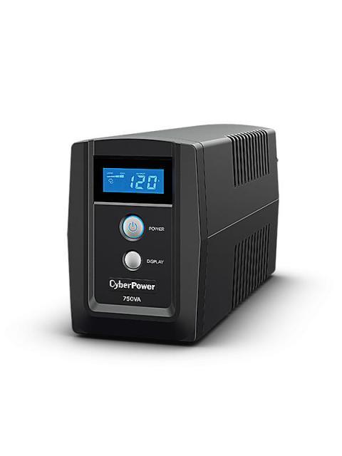 NO BREAK CYBERPOWER OM750ATLCD LINEA INTERACTIVA 420W 750VA ENTRADA 82-148V 6 CONTACTOS