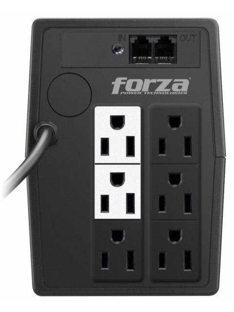 NO BREAK FORZA POWER TECHNOLOGIES NT-511 250W 500VA ENTRADA 120V 6 CONTACTOS