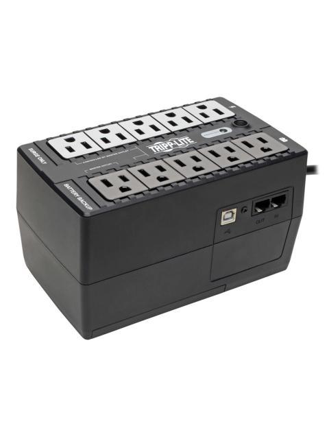 NO BREAK TRIPP LITE BY EATON ECO550UPS LINEA EN ESPERA 300W 550VA ENTRADA 110V - 120V SALIDA 115V - 120V 8 SALIDAS
