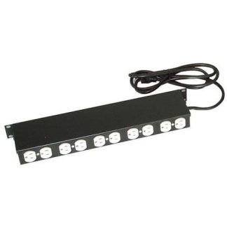 NORTH SYSTEM BARRA DE 10 CONTACTOS HORIZONTAL 19 NEGRO TEXTURIZADO