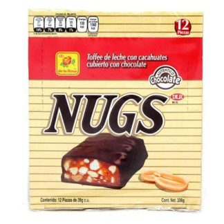 NUGS CHOCOLATES CON 12 PZ DE 28 GR
