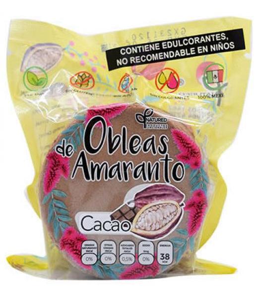 OBLEAS DE AMARANTO CON CACAO 50 G NATURED C 12