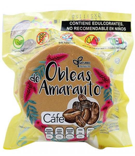 OBLEAS DE AMARANTO CON CAFE 50 G NATURED C 12