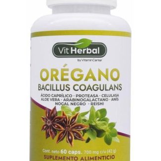 OREGANO BACILLUS COAGULANS 60 CAP VIT HERBAL