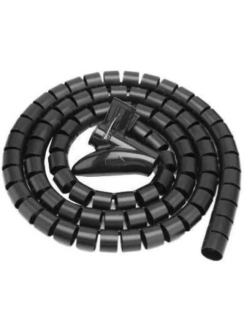 ORGANIZADOR DE CABLES BROBOTIX EN TUBO ESPIRAL 15M PLASTICO NEGRO 263533