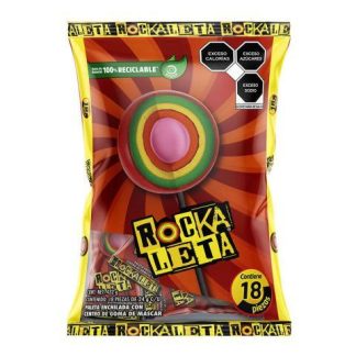 PALETA ENCHILADA ROCKALETA BOLSA CON 18 PIEZAS