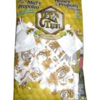 PALETA MIEL Y PROPOLEO 25 PZA LA TIA TRINI
