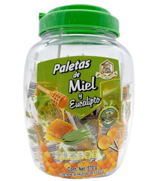 PALETAS DE MIEL Y EUCALIPTO 570 G LA TIA TRINI P 60
