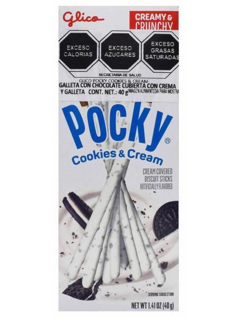 PALITO DE GALLETA POCKY COOKIES & CREAM 40 G GLICO