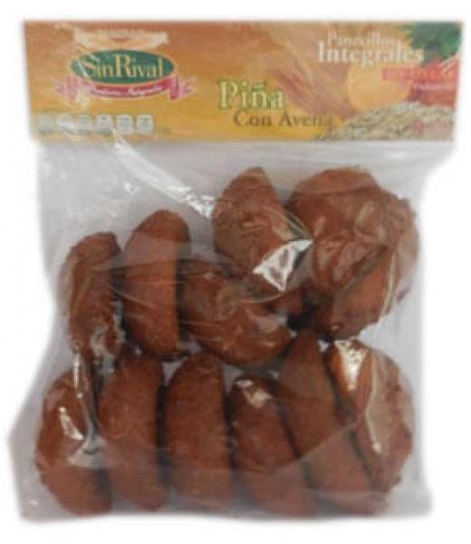 PANECILLOS INTEGRALES SIN AZUCAR DE PIÑA CON AVENA SIN RIVAL