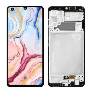 PANTALLA CON MARCO PARA SAMSUNG A32 A325 4G SM-A325M AMOLED COMPLETA NEGRO SLIM COMPANY