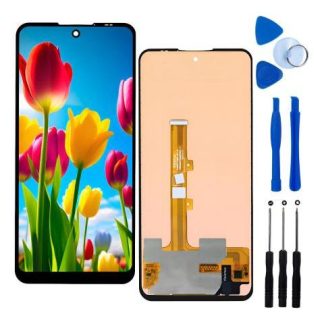 PANTALLA PARA MOTO EDGE 20 LITE XT2139-1 INCELL COMPLETA REPUESTO PARA CELULAR SLIM COMPANY NEGRO