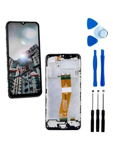 PANTALLA PARA SAMSUNG A03 A035F INCELL COMPLETA CON MARCO NEGRO