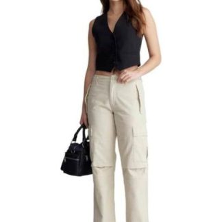PANTALON CARGO CINTURA REGULAR BEIGE SANTA LOLA