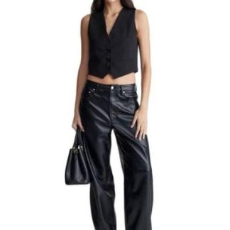 PANTALON CINTURA ALTA NEGRO HOLLY LAND