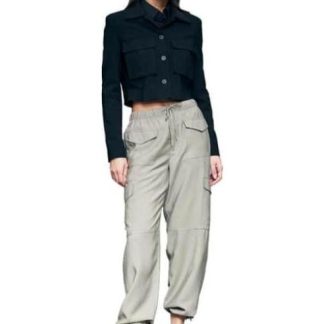 PANTALON CINTURA REGULAR VERDE OLIVO HOLLY LAND