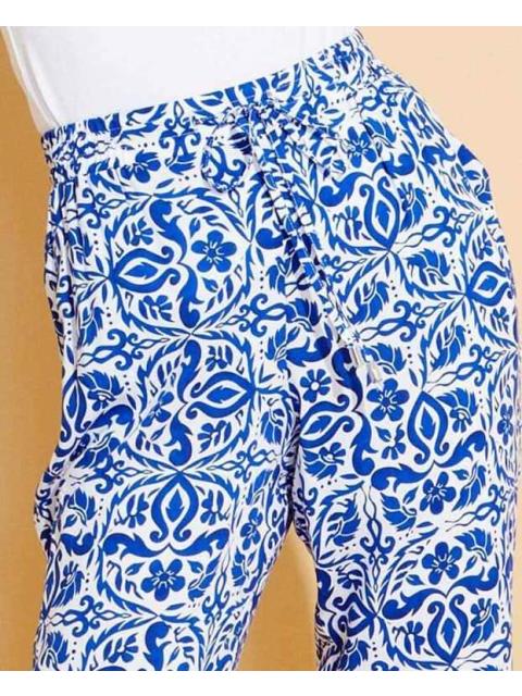 PANTALON ESTAMPADO RECTO AZUL PRIMARK - Image 4