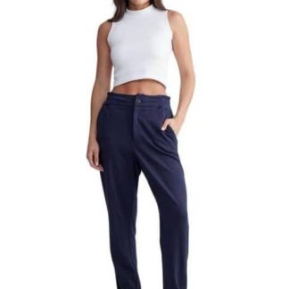PANTALON PAPERBAG AZUL MARINO HOLLY LAND