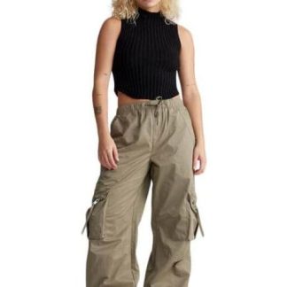 PANTALON PARACHUTE VERDE OLIVO SANTA LOLA