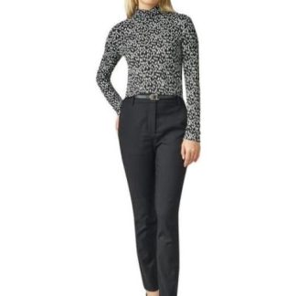 PANTALON STRETCH CON CINTURON NEGRO HOLLY LAND