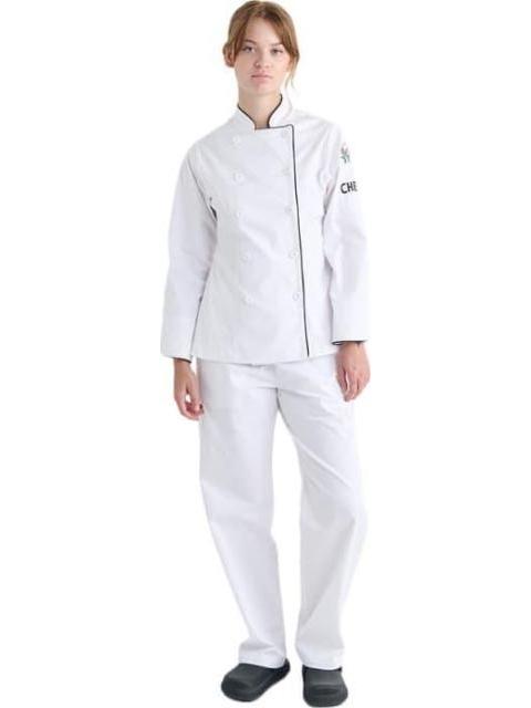 PANTALONROPA DE CHEF DAMA BLANCO VITTORIO II