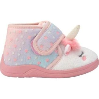PANTUFLA BOTIN UNICORNIO BLANCO VIVIS SHOES KIDS