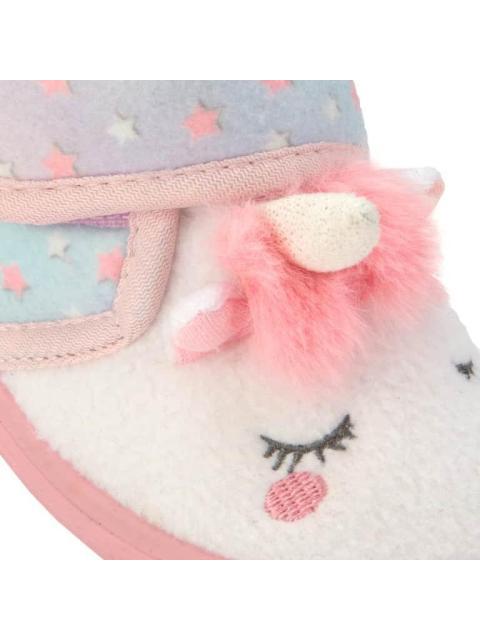 PANTUFLA BOTIN UNICORNIO BLANCO VIVIS SHOES KIDS - Image 6