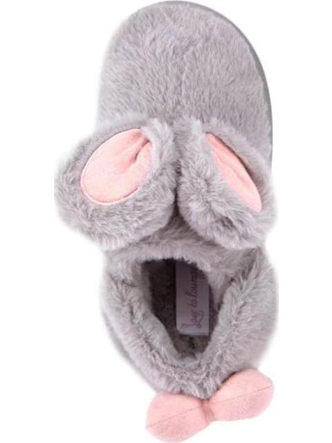 PANTUFLA CONEJO PELUCHE GRIS LOVE TO LOUNGE - Image 3