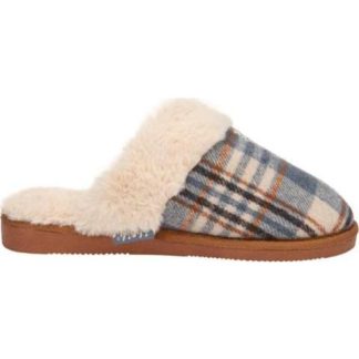 PANTUFLA DE PELUCHE AZUL SHOSH CONFORT