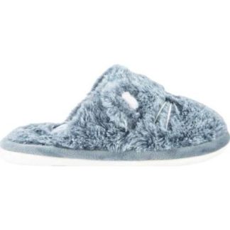 PANTUFLA GATO PELUCHE GRIS LOVE TO LOUNGE