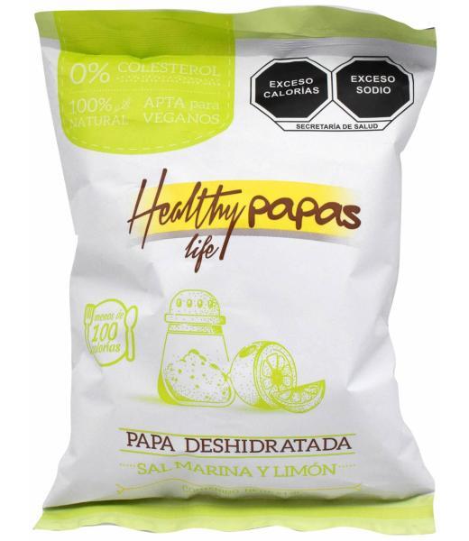 PAPA DESHIDRATADA SAB SAL MARINA Y LIMON 21 G HEALTHY LIFE