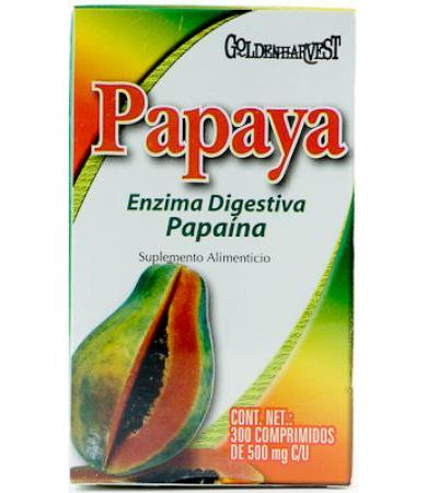 PAPAYA 300 COMPRIMIDOS GOLDEN HARVEST