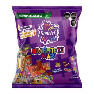 PAQUETE DIVIERTETE SONRICS MAS DULCES SURTIDOS BOLSA 1 KILO