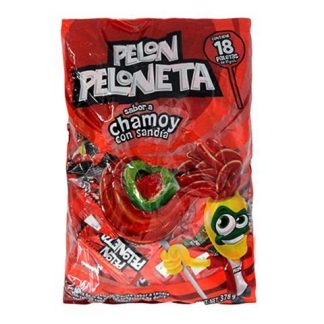 PAQUETE PELONETA DULCE DE CHAMOY CON 18 PIEZAS