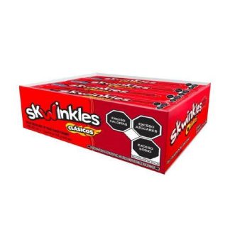 PAQUETE SKWINKLES GOMA CHAMOY CON 12 PIEZAS DE 19 GR