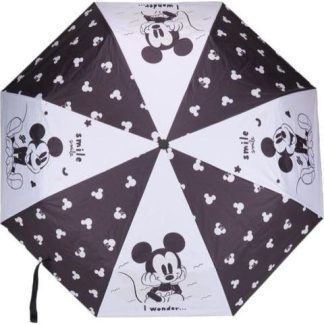 PARAGUAS PORTATIL MICKEY BLANCO/NEGRO MICKEY