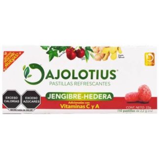 PASTILLAS REFRESCANTES JENGIBRE HEDERA 10 PZ AJOLOTIUS P 10