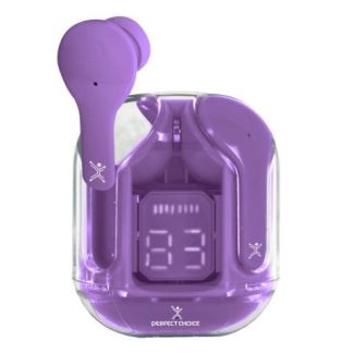 PERFECT CHOICE AUDIFONOS INTRAURICULARES CLEARBEAT INALAMBRICO BLUETOOTH MORADO